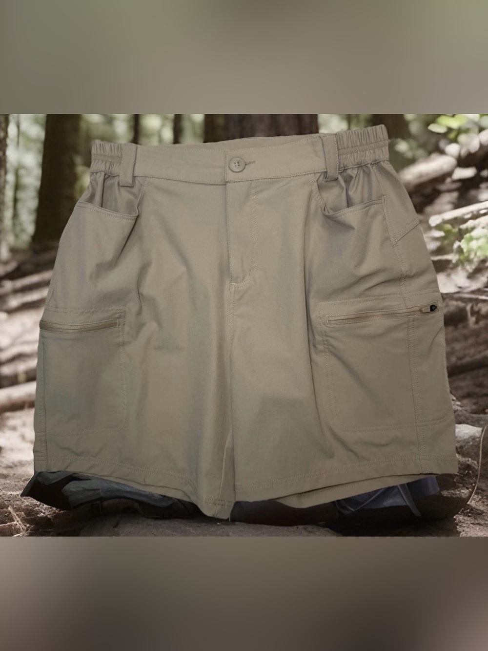 Willit Women's Hiking Shorts Khaki Tan Sun
Protection Pockets Size M NWOT $59 - Picture 1 of 8